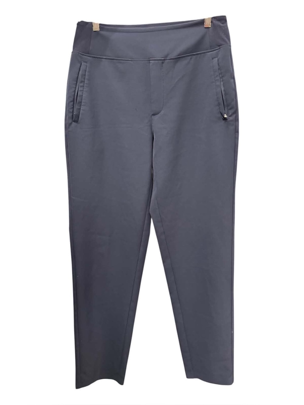 Athleta Charcoal Straight-Leg Chinos Size L